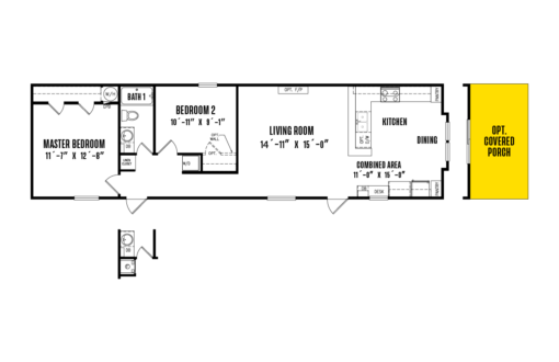 H-16x60-21FKA Floorplan